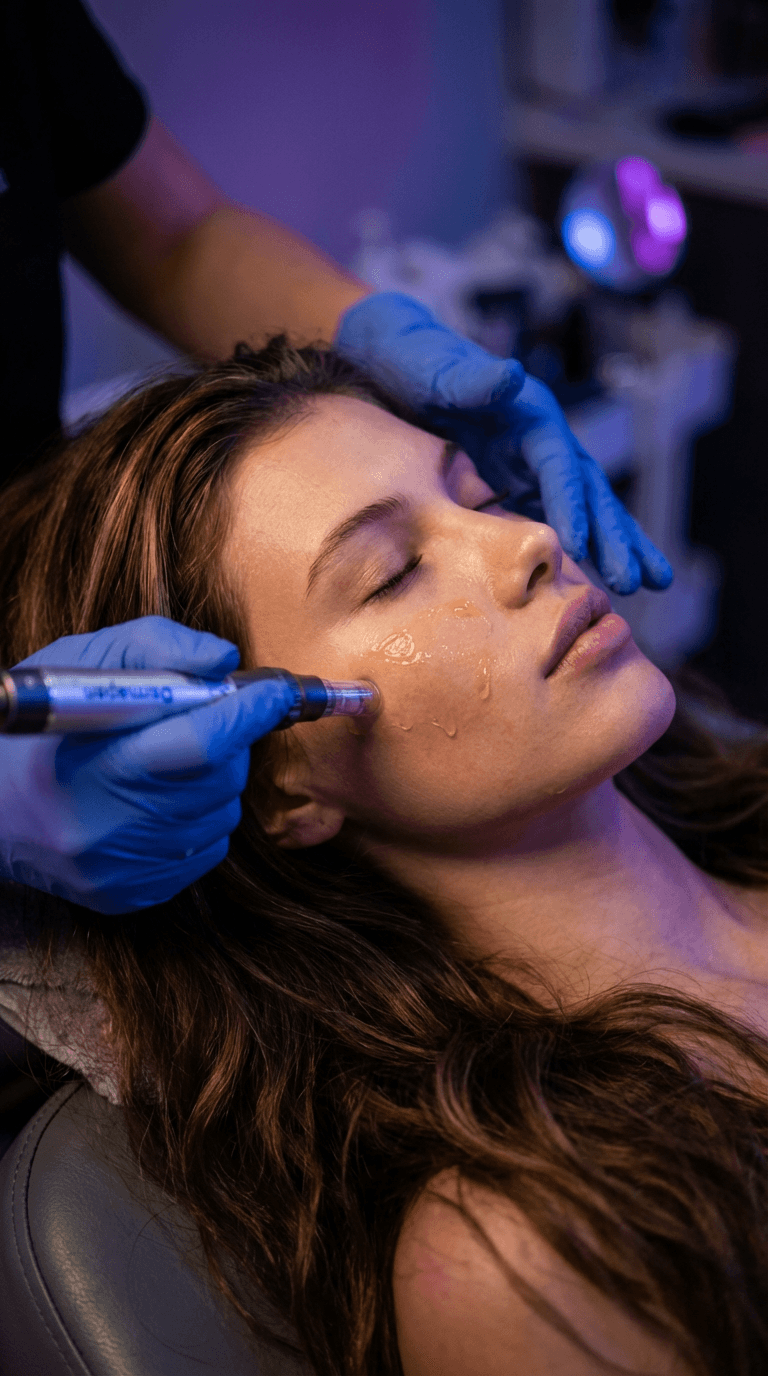 PRP microneedling treatment at Forbidden Well