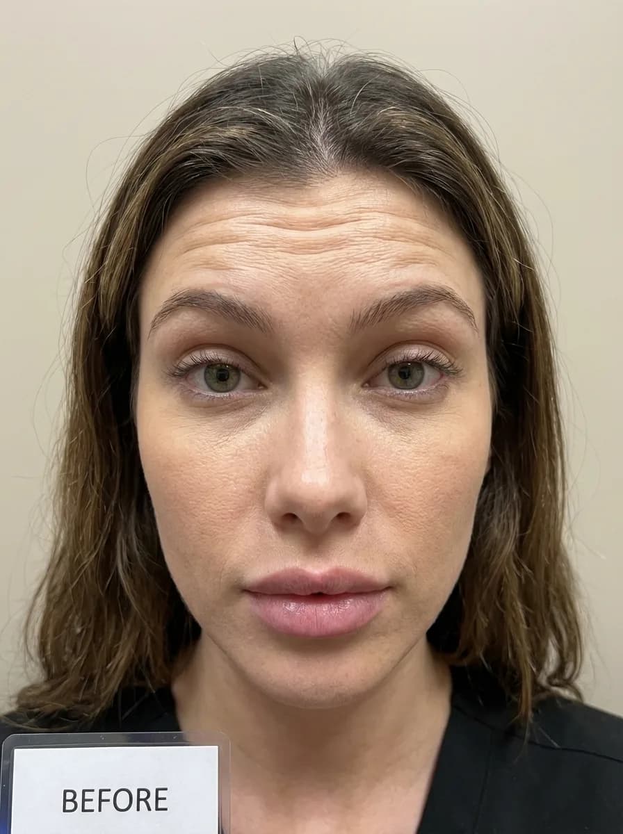 Forehead Lines — Before