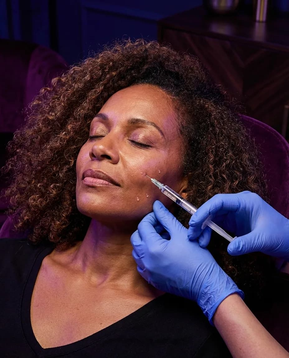 Dermal filler injection treatment