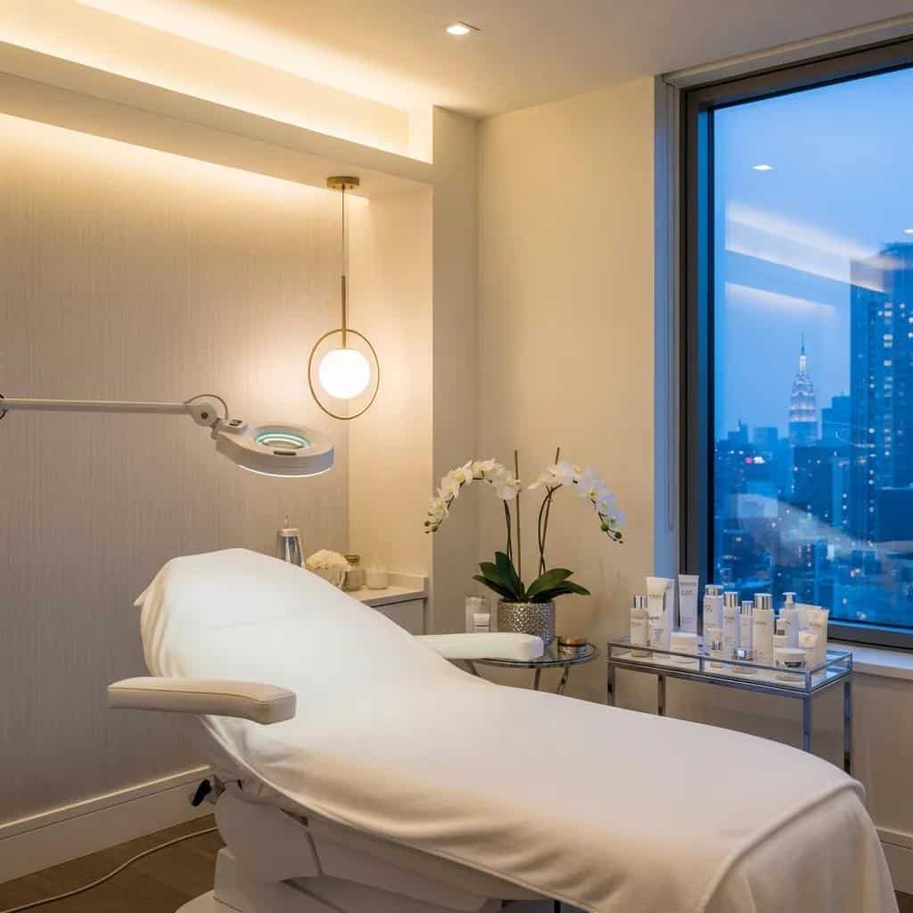 Luxurious medical spa environment in NYC focusing on anti-aging treatments