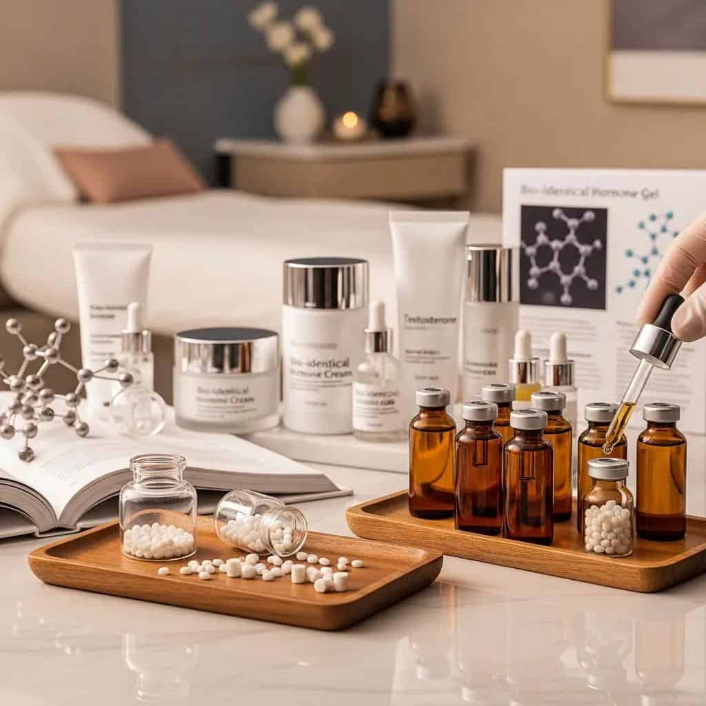 Various personalized hormone therapy treatment options at a medical spa